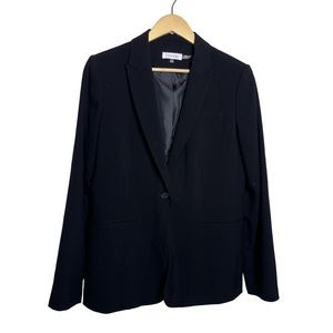 Calvin Klein Black Women's Single-Button Blazer